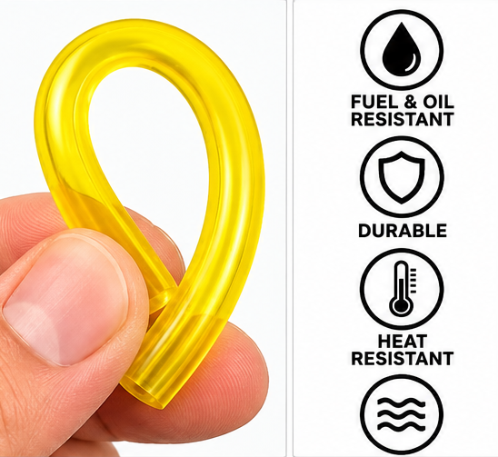 Universal 4-Size Petrol Fuel Line Hose Tubing Kit for Small 2-Cycle Engines