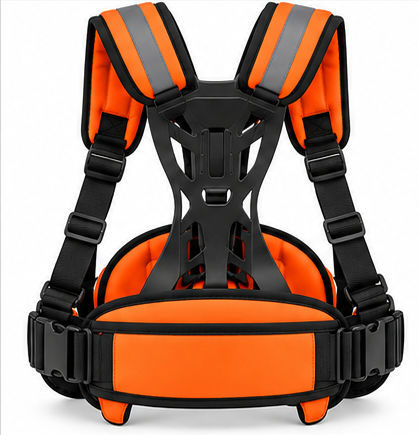 Adjustable Padded 5-Point Trimmer Harness Strap with Hip Protection Pad